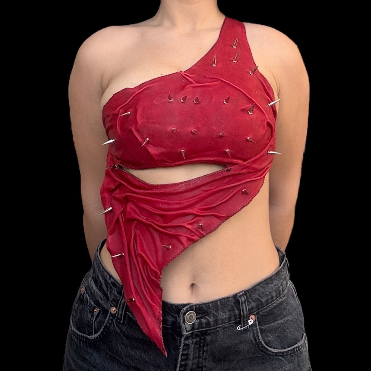 6pikes Red one shoulder