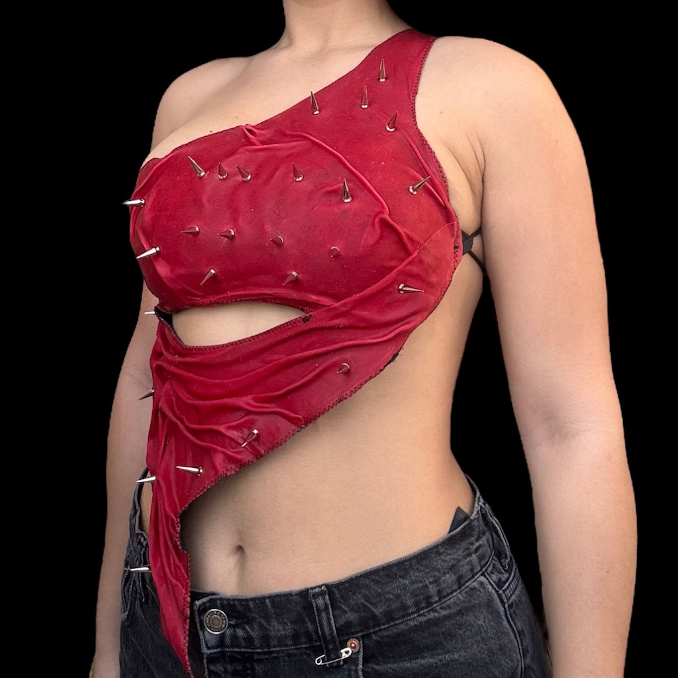6pikes Red one shoulder